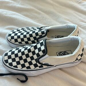 Vans check slip on  sneakers 7.5